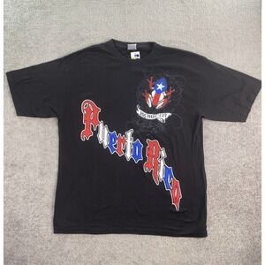 NWT Vintage Phat Doc Shirt Mens 3XL Black Cotton Heavy Coqui Frog Puerto Rico